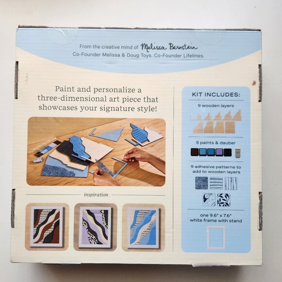 Lifelines FlowCrafts, Layered Wooden Wall Art - Framed Art Piece with 9 Layers, - Picture 4 of 8